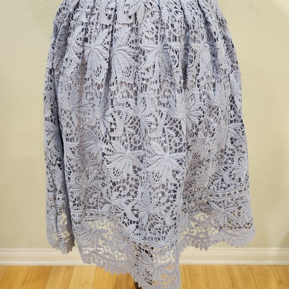 Lavender Crocheted Lace  Dress - Picture 4 of 7